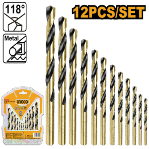 12 Pcs HSS twist drill bits set  AKDB1125