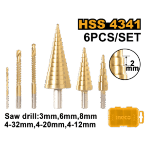 Step drill bit set  AKSDS2061