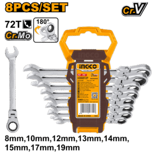 8 Pcs flexible ratchet spanner set  HKSPAR1083