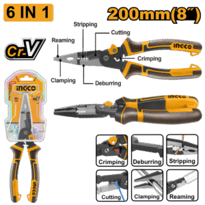 6-in-1 Multi-function long nose pliers  HMFLNP28200