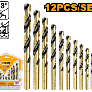 AKDB1125 (12PCS HSS twist drill bits set - P20C40)