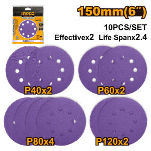 AKRS150103 (Purple sanding disc 150mm - p10)