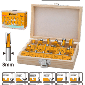 AKRT1211 (12pcs Router bits set 8mm - P1C20)