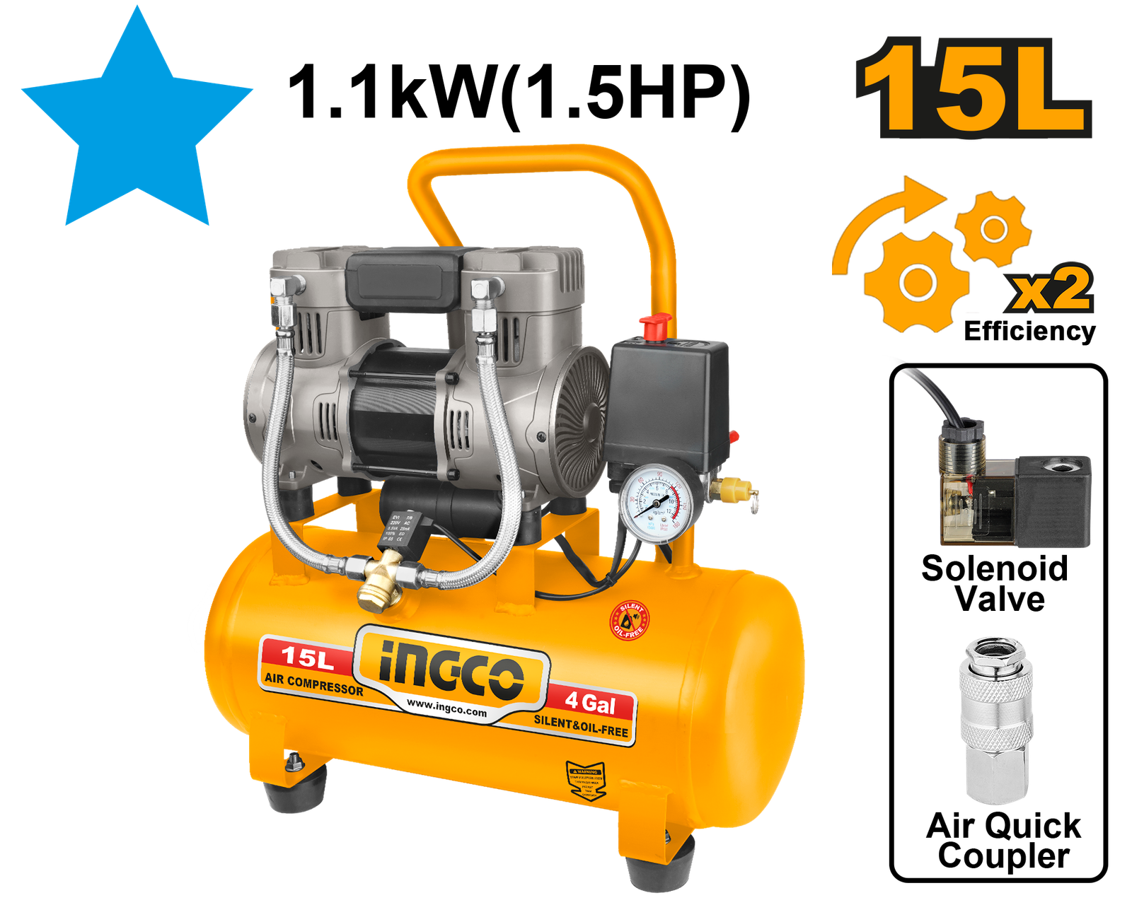 ACS111152.png ACS111152 (Air Compressor 15L Oil Free) - Image 1