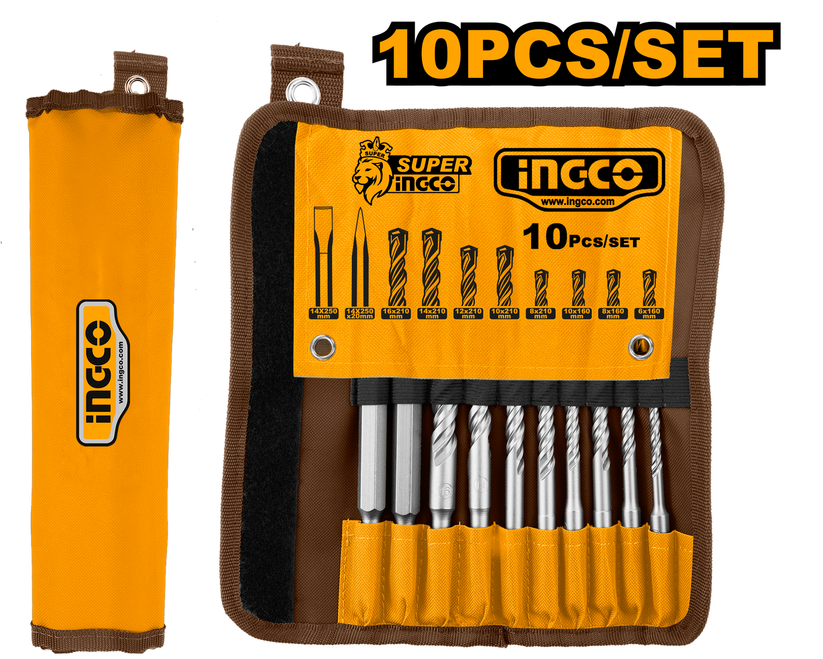 AKD2101-1.png AKD2101 (10pcs drill bits and chisel set - C15) - Image 1