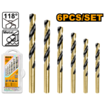AKDB1065 (6PCS HSS twist drill bits set - P40C80)