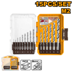 AKDL51508 (15 Pcs M2 HSS drill bits set - P6C12)