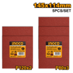 AKFS140102 (Sanding sheet set 5pcs 145x114mm - P50C100)