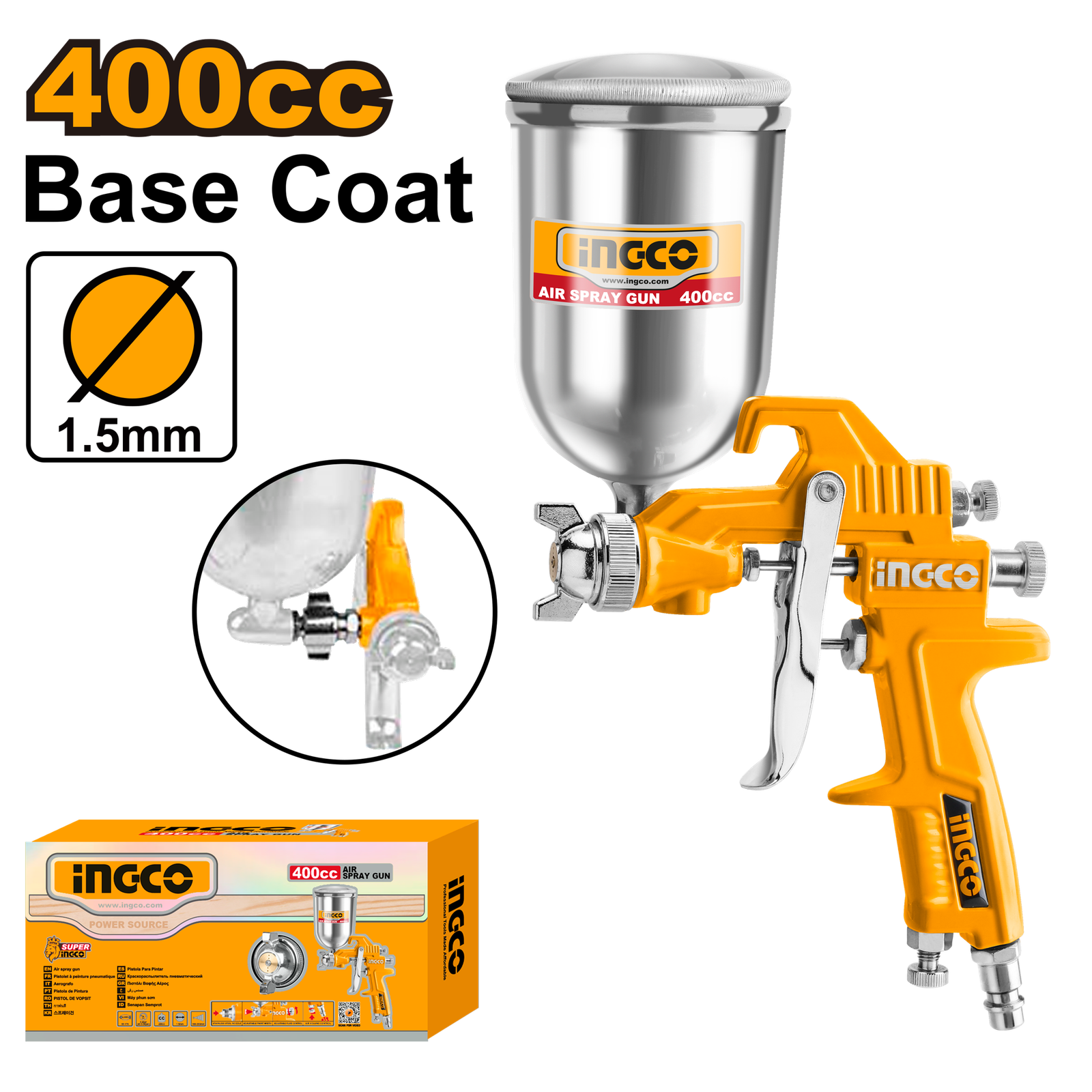 ASG4042-1.png ASG4042 (Air spray gun 400cc 1.5-2mm - C10) - Image 1