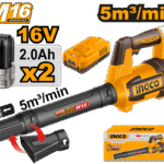 CABLI168082 (Cordless blower 16V 5m3/min + 2 Battery - P1C2)