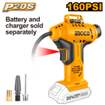 Lithium.Ion auto air compressor - CACLI2001CACLI2001 (L-I auto air compressor 20v - C4)