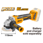 CAGLI1152 (L-I Angle Grinder 20v Brushless -C4)