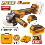 CAGLI2111561 (Lithium-Ion angle grinder 20V with battery 4Ah - C4)