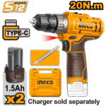 CDLI12202 (Cordless drill 12V Type-C + 2 Battery - P1C5)