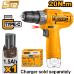 CDLI12428 (Cordless drill 12V Type-C + Battery - P1C10)