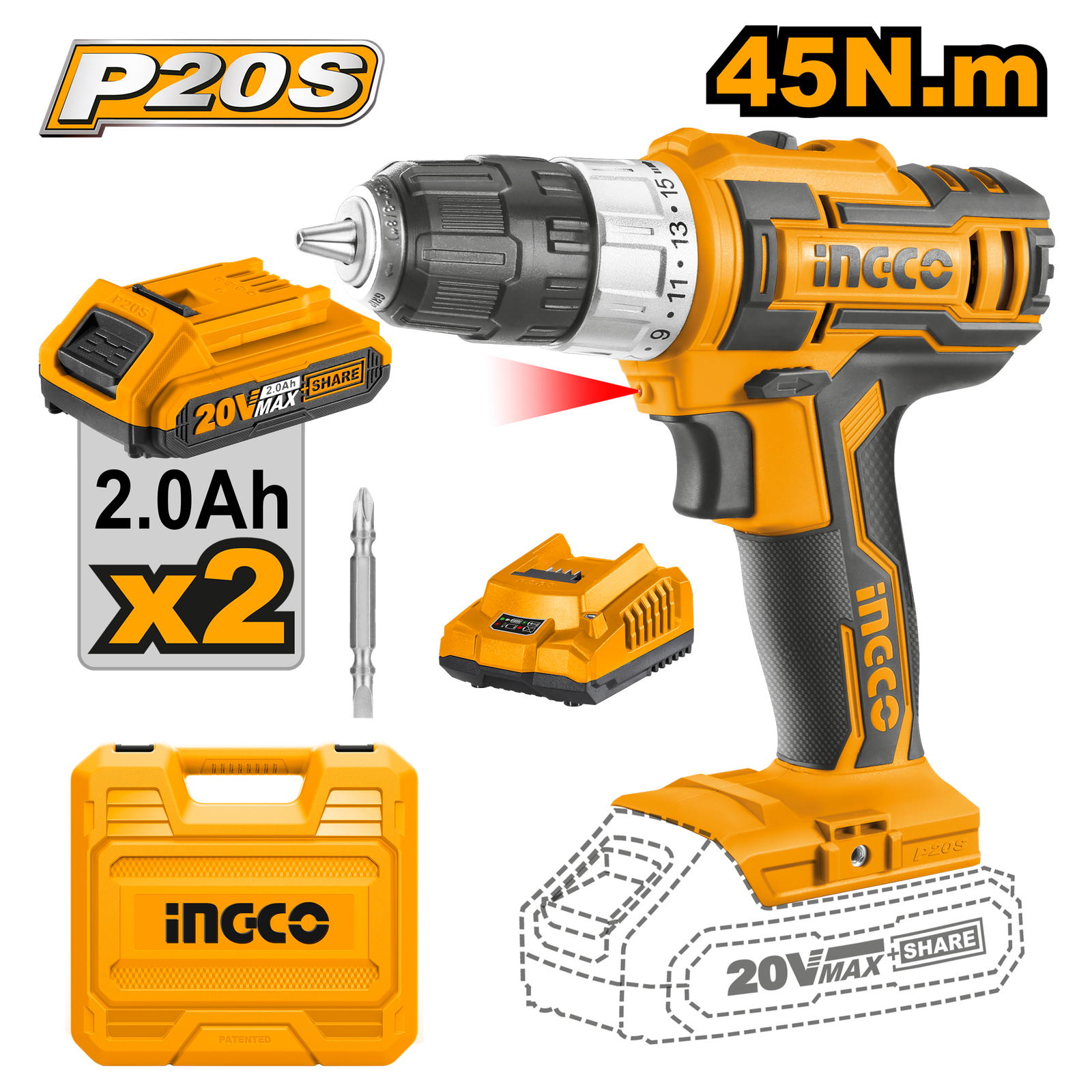 CDLI200215-1.png CDLI200215 (Cordless Drill 20v - C5) - Image 1