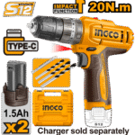 CIDLI12206 (Cordless impact drill 12V 20Nm + 2 battery - C5)