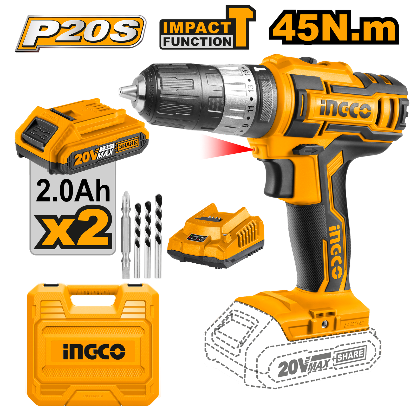 CIDLI200215-1.png CIDLI200215 (Cordless impact drill 20v - C5) - Image 1