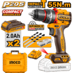 CIDLI20558 (Cordless Impact Drill 20V 55Nm + 2 Battery - P1C5)