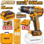CIDLI20968 (cordless impact drill 20V 96Nm + 2 Battery - P1C5)