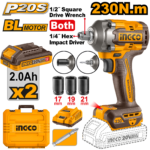 CIWLI20236 (Cordless impact driver and wrench 2 in 1 20V 230Nm + 2 battery - P1C5)