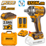 CIWLI2035 (Cordless impact wrench 20V 350Nm + 2 Battery - P1C5)