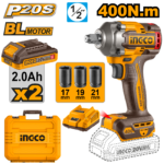 CIWLI2040 (Cordless impact wrench 20V 400Nm + 2 Battery - P1C5)