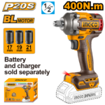 CIWLI20401 (Cordless impact wrench 20V 400Nm - P1C10)