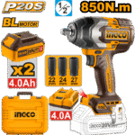 CIWLI2085 (Cordless impact wrench 20V 850Nm + 2 Battery - P1C4)