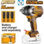 CIWLI20851 (Cordless impact wrench 20V 850Nm - P1C6)