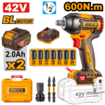 CIWLI42602 (Cordless impact wrench 42V 600Nm + 2 Battery - C4)
