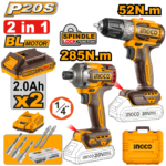 CKLI20272 (Cordless 2 pcs combo kit drill + driver 20V - P1C4)