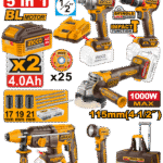CKLI2059 (5 Pcs Cordless 20V industrial combo kit - P1C1)