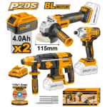 COSLI230521 (3pcs cordless set Rotary Hammer & Angle Grinder & Impact Driver 20V - C2)