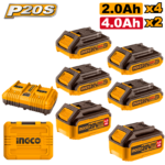 COSLI230701 (P20S Lithium-Ion battery and charger kit 20V 2Ahx4 + 4Ahx2 - C5)