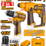 COSLI241295 (Cordless 16V Drill 60Nm + Rotary Hammer 18mm + 2 Battery - C4)