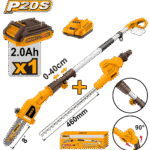 CPTS201681 (Lithium-Ion pole saw with pole hedge trimmer 20V + Battery - C4)