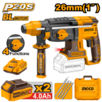 CRHLI202287 (Cordless Rotary Hammer Set 20V - 26mm - C4)