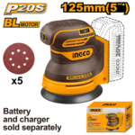 CROSLI2002 (Cordless random orbit sander 20V 5" - P1C8)