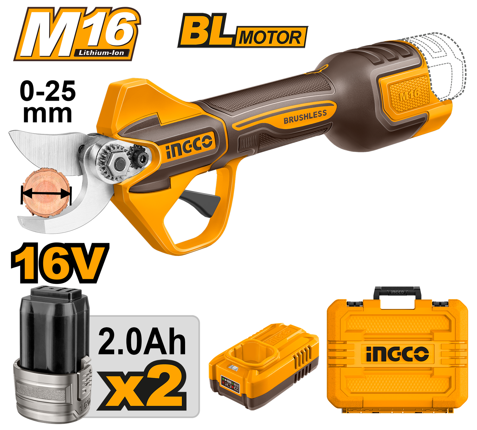 CSSLI162582.png CSSLI162582 (Cordless gauge straight shear 16V 0-25mm + 2 Battery - P1C6) - Image 1