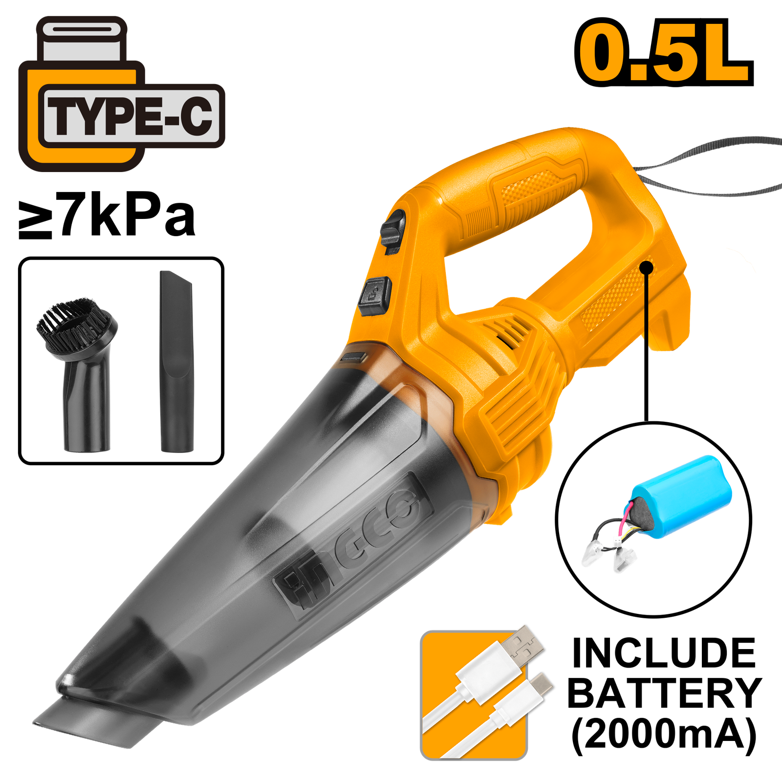 CVLI2026.png CVLI2026 (Lithium-Ion vacuum cleaner 12V USB-C - C8) - Image 1