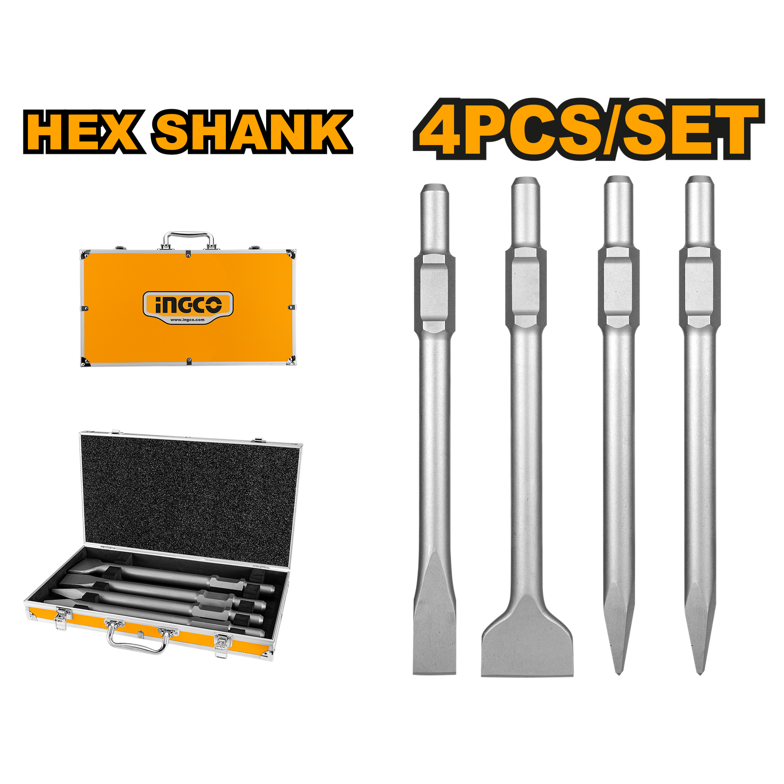 DBC0304375.png DBC0304375 (Hex chisel 4pcs set - P1C2) - Image 1