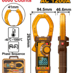 DCM610001 (Digital AC clamp meter 1000A 6000 Counts - P5C10)