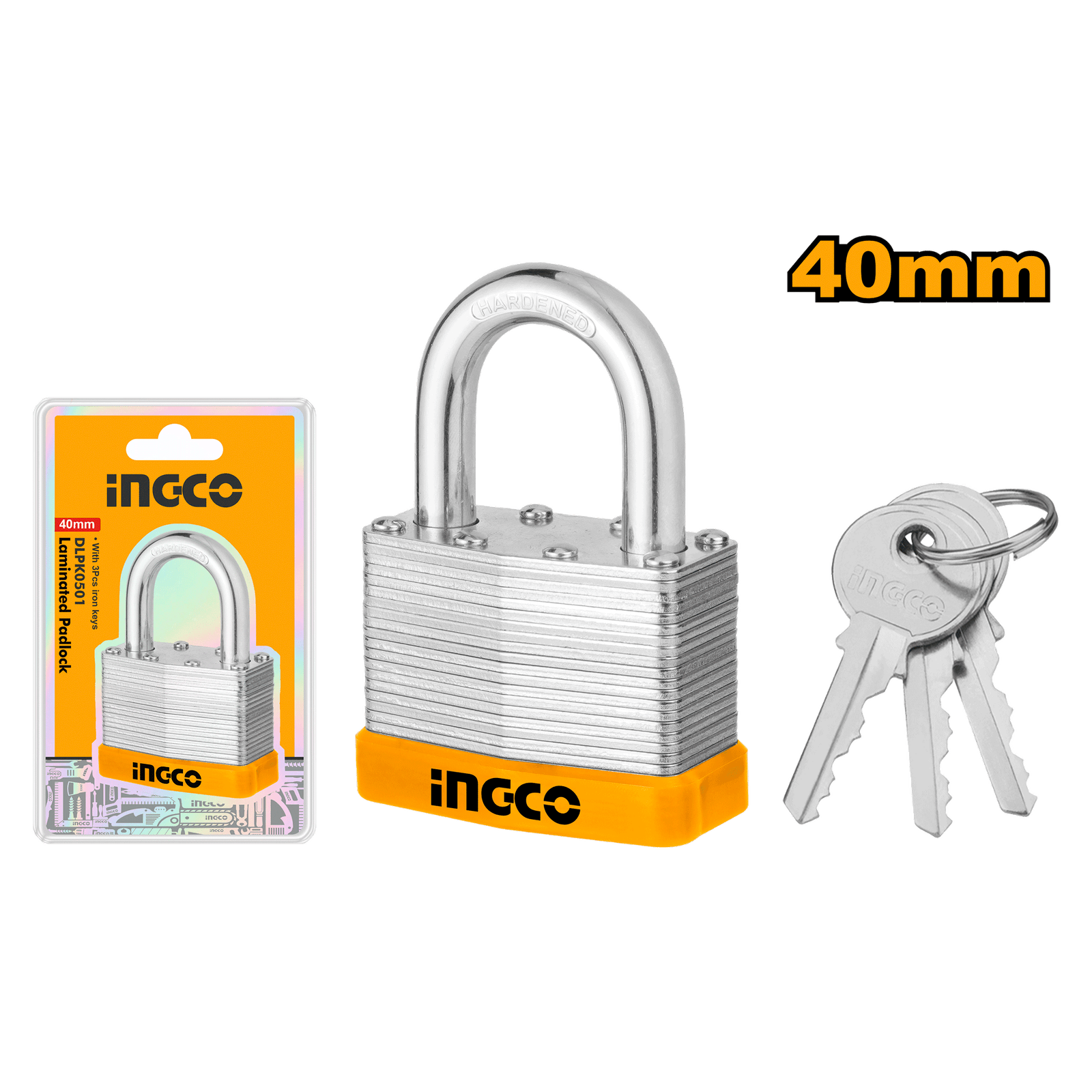 DLPK0401.png DLPK0401 (Laminated padlock 40mm - C72) - Image 1