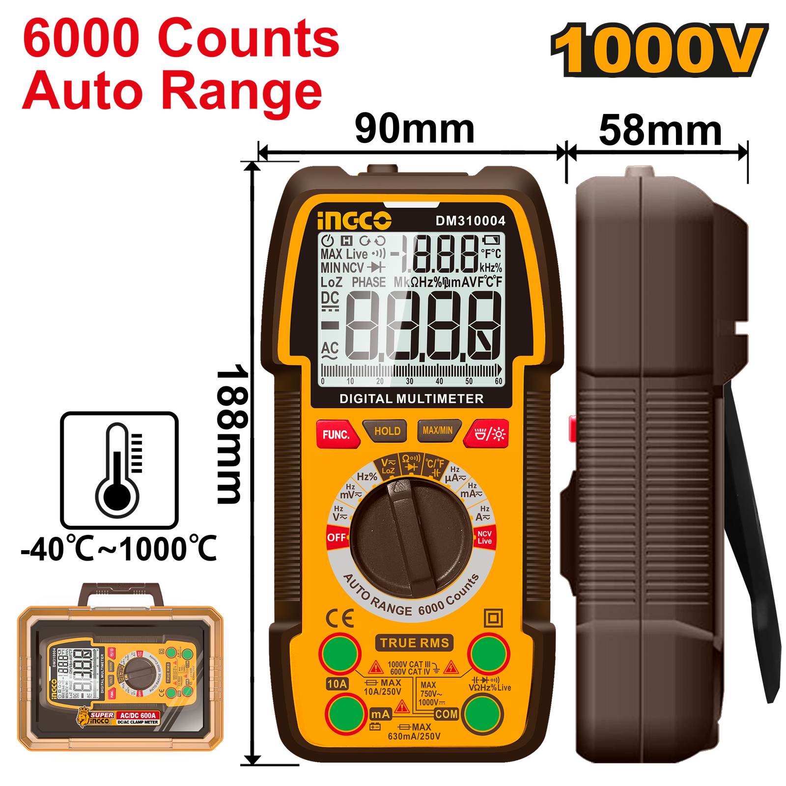 DM310004.png DM310004 (Digital multimeter 1000V 6000 Counts - P6C12) - Image 1