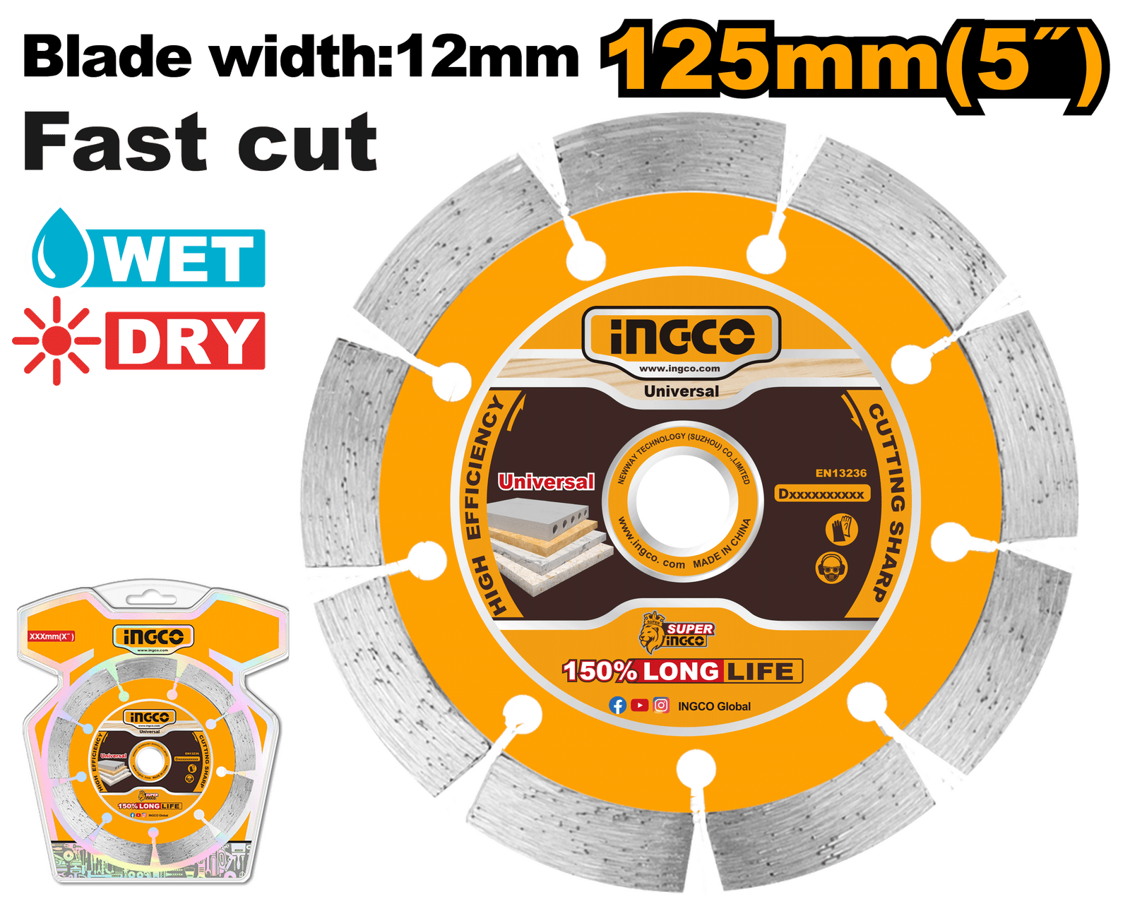 DMD011251.png DMD011251 (Dry diamond disc 5" blade 12mm - P25C100) - Image 1