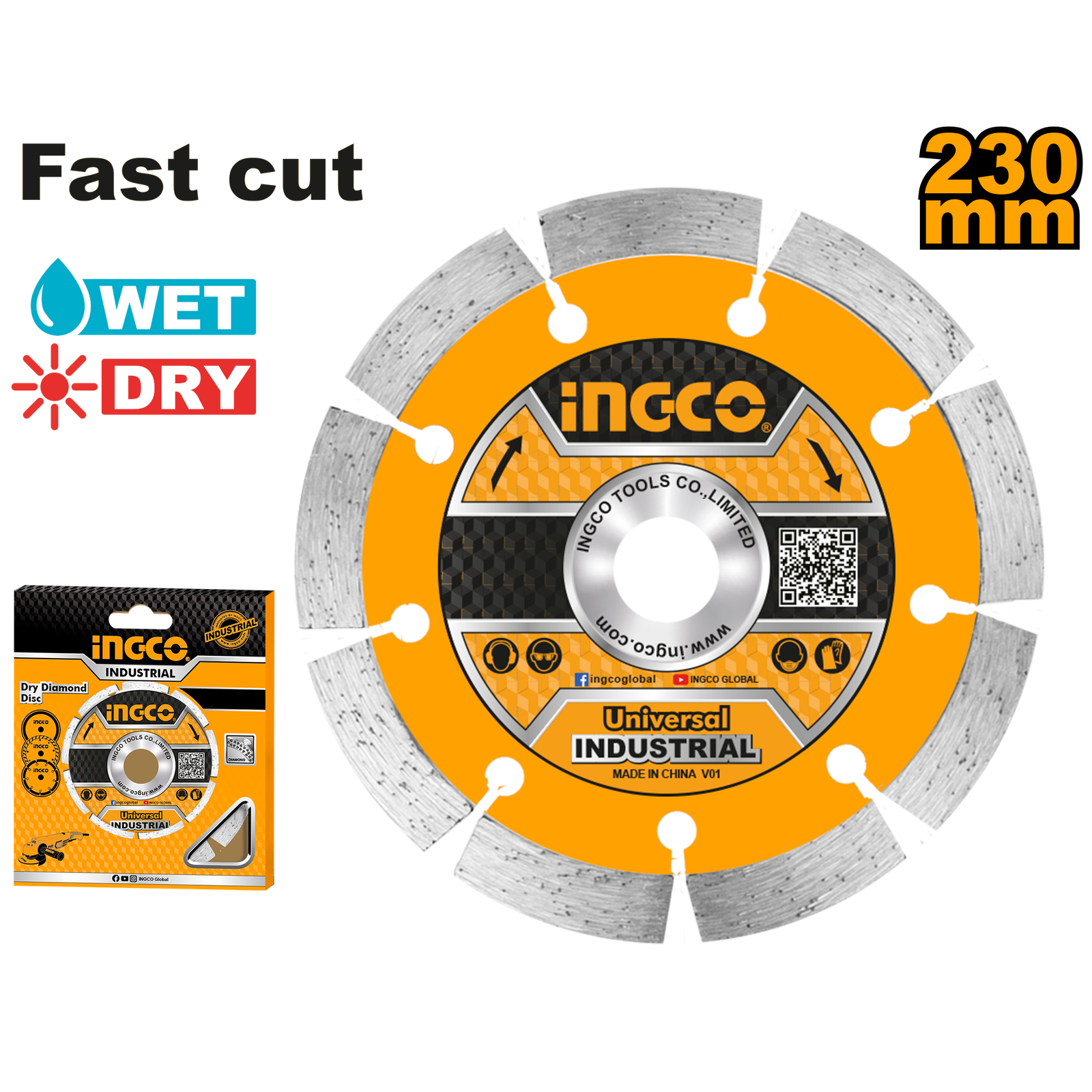 DMD012301.png DMD012301 (Dry Diamond Disc 9" - Ind - P10C20) - Image 1