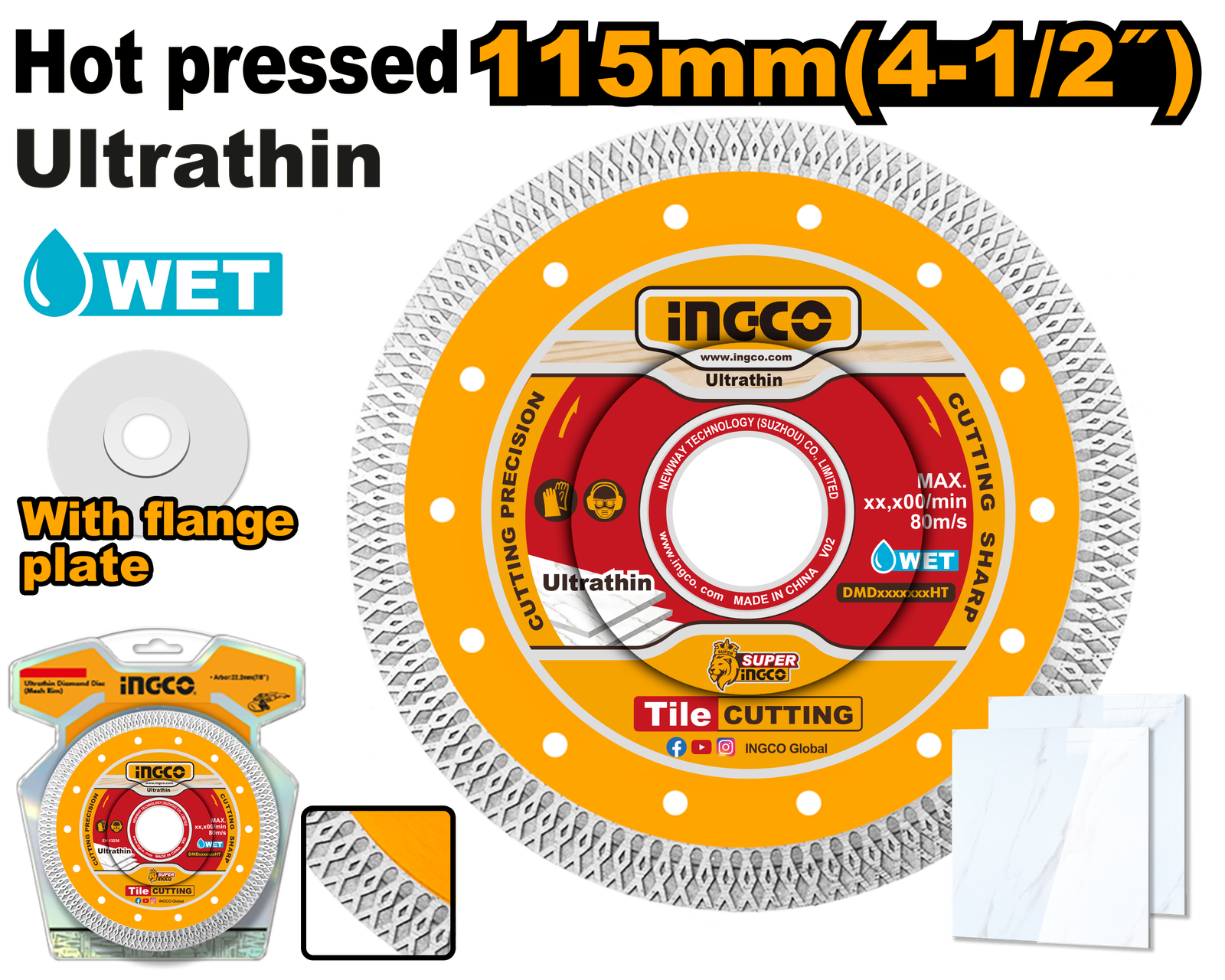 DMD081151HT.png DMD081151HT (Ultrathin diamond disc Mesh rim 4.5" 10mm -P50C100) - Image 1