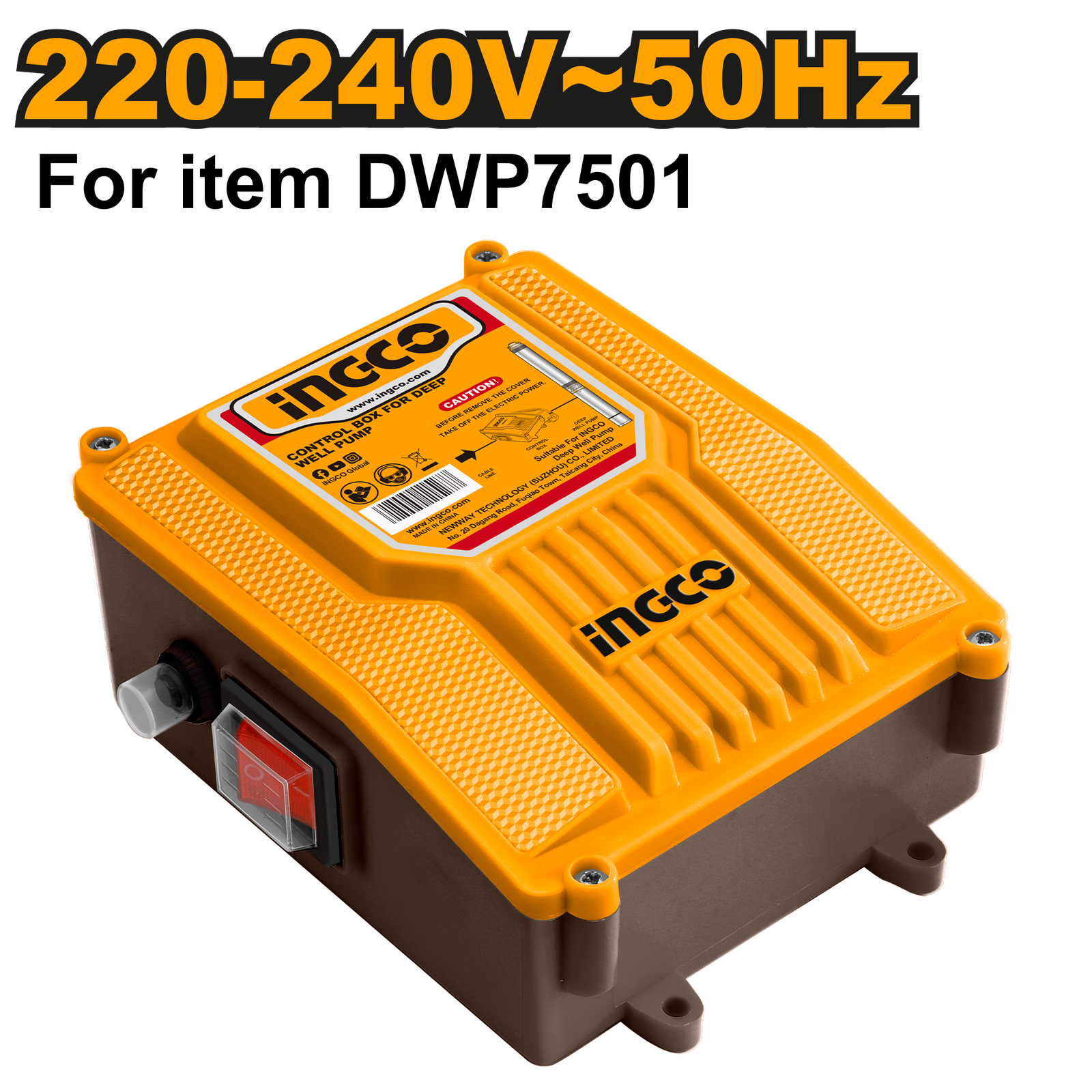 DWP7501-SB-1.png DWP7501-SB (Control box for DWP 1hp - P5) - Image 1