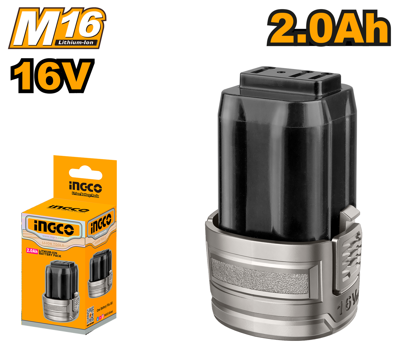 FBLI1620.png FBLI1620 (Lithium-Ion battery pack 16V 2Ah - P1C20) - Image 1